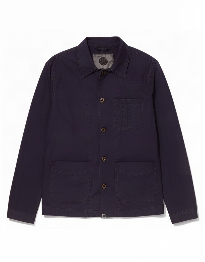 Pretty Green Mens Utility Jacket UK 40 Large Tavy Blue Pamuk