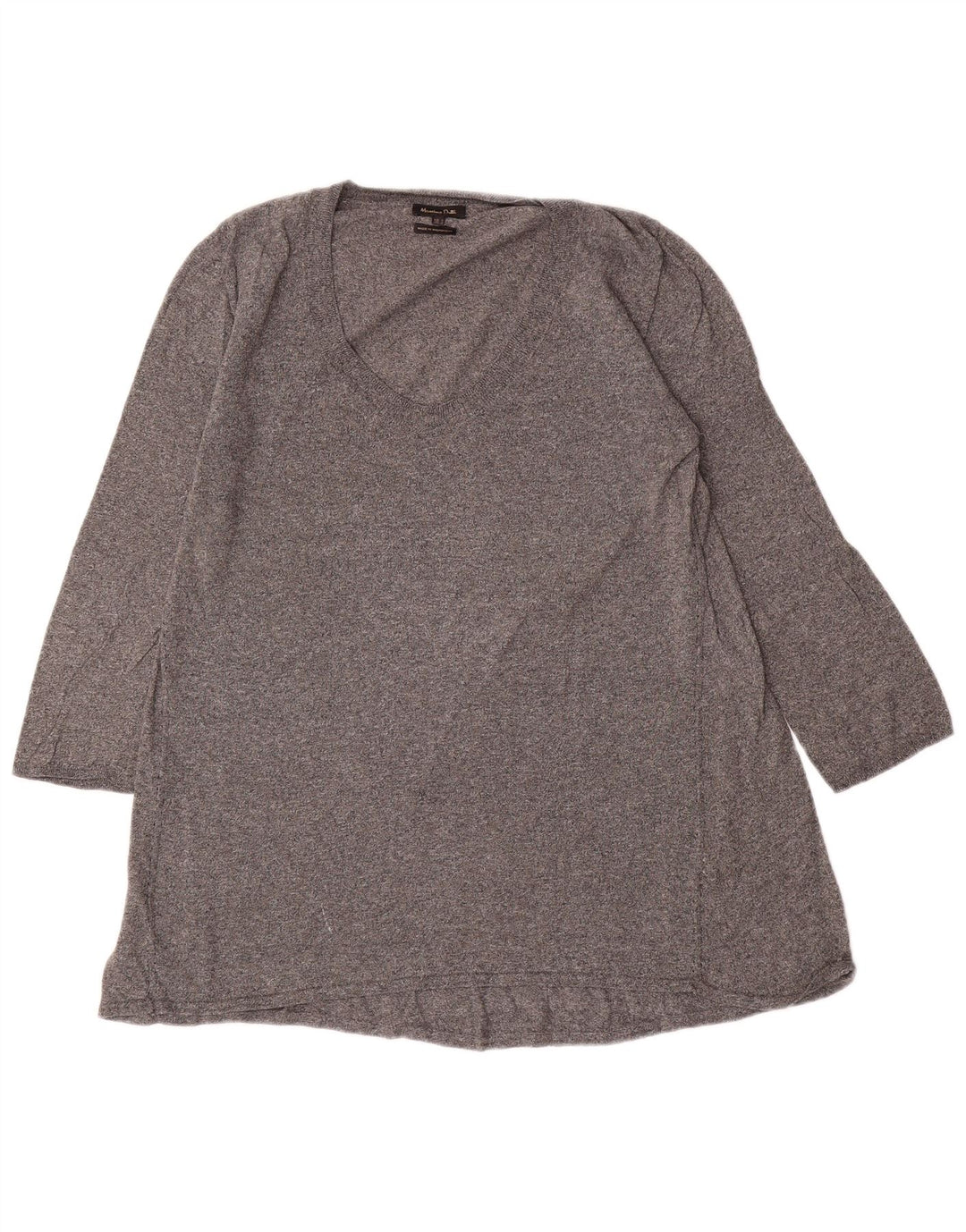 Massimo Dutti Ženska majica s tunikom 3/4 rukava UK 14 Large Grey Flecked