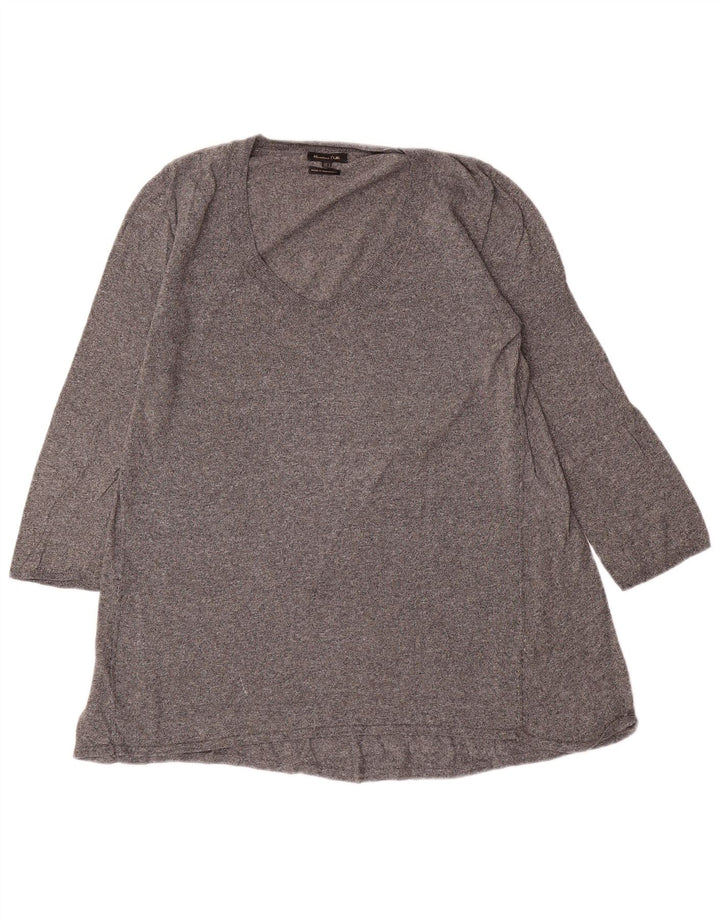 Massimo Dutti Ženska majica s tunikom 3/4 rukava UK 14 Large Grey Flecked