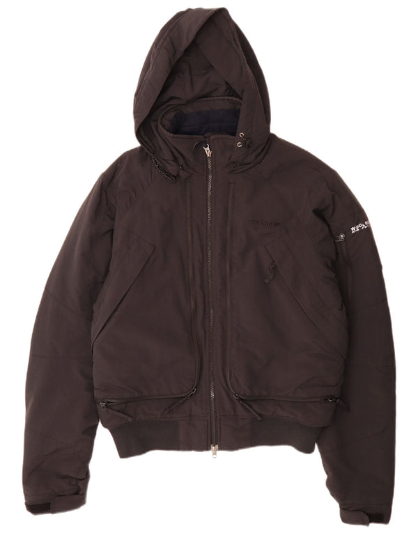 Woolrich muška bomber podstavljena jakna s kapuljačom UK 38 srednje crna