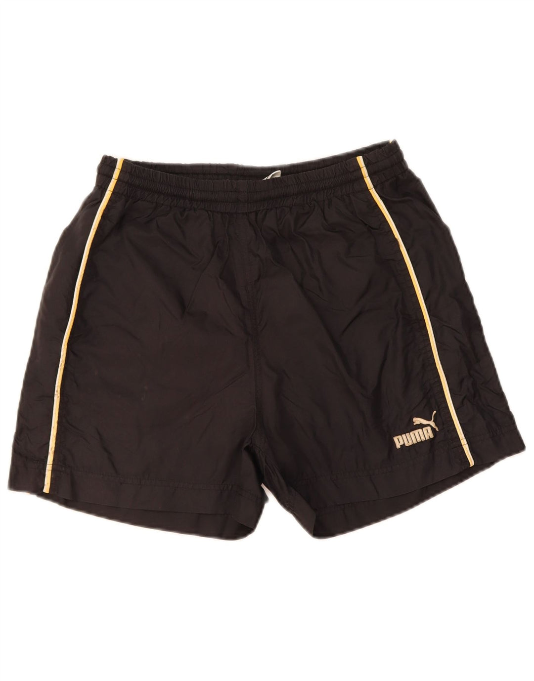 PUMA Mens Sport Shorts Small  Black Nylon