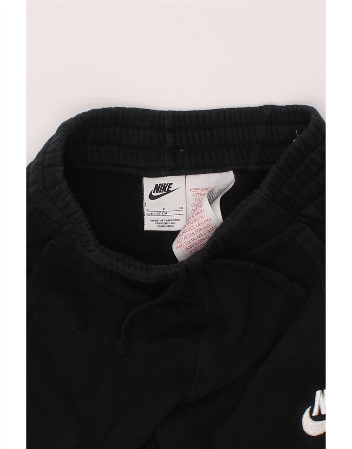 NIKE Trenirke za djevojčice, male crne pamučne hlače, 8-9 godina