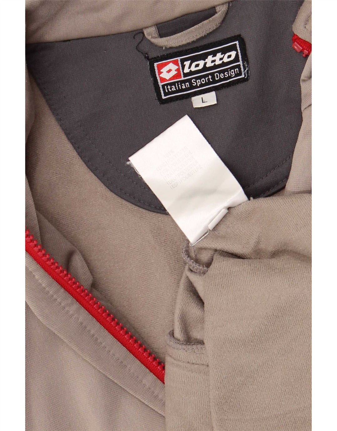 Lotto muška trenirka Regular Fit Velika siva sportska jakna od poliestera