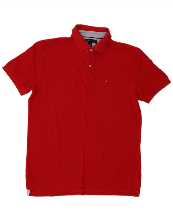 Tommy Hilfiger muška polo majica srednje crvene pamučne boje