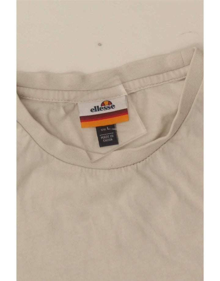 Ellesse Muška velika bijela majica s grafičkim motivima