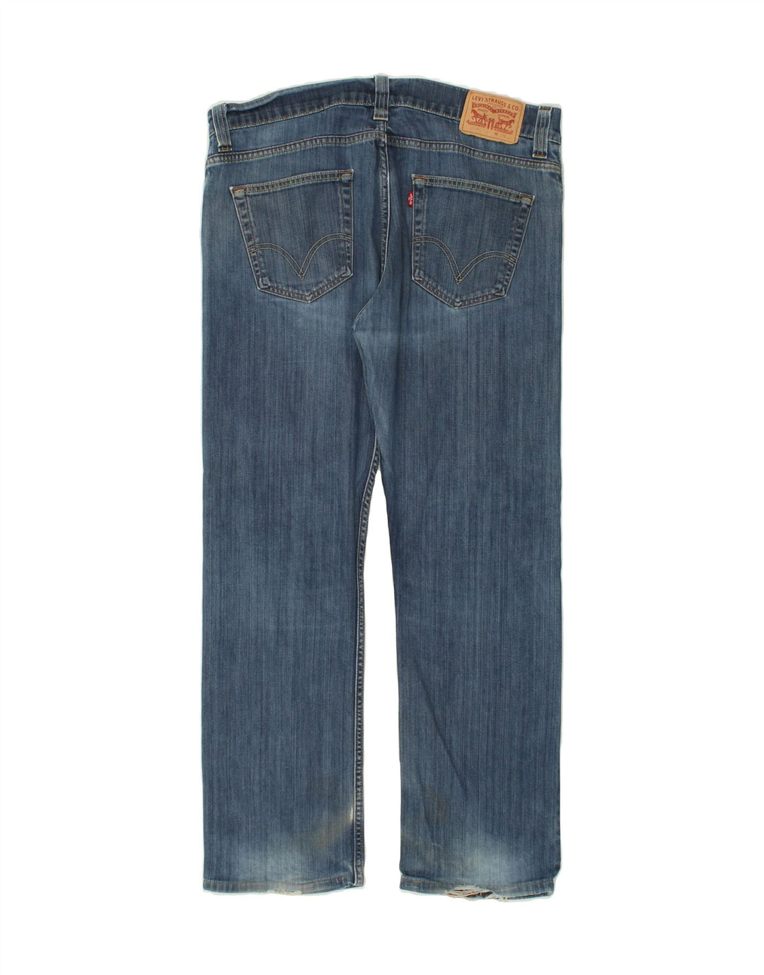 LEVI'S muške ravne traperice W38 L32 plavi pamuk