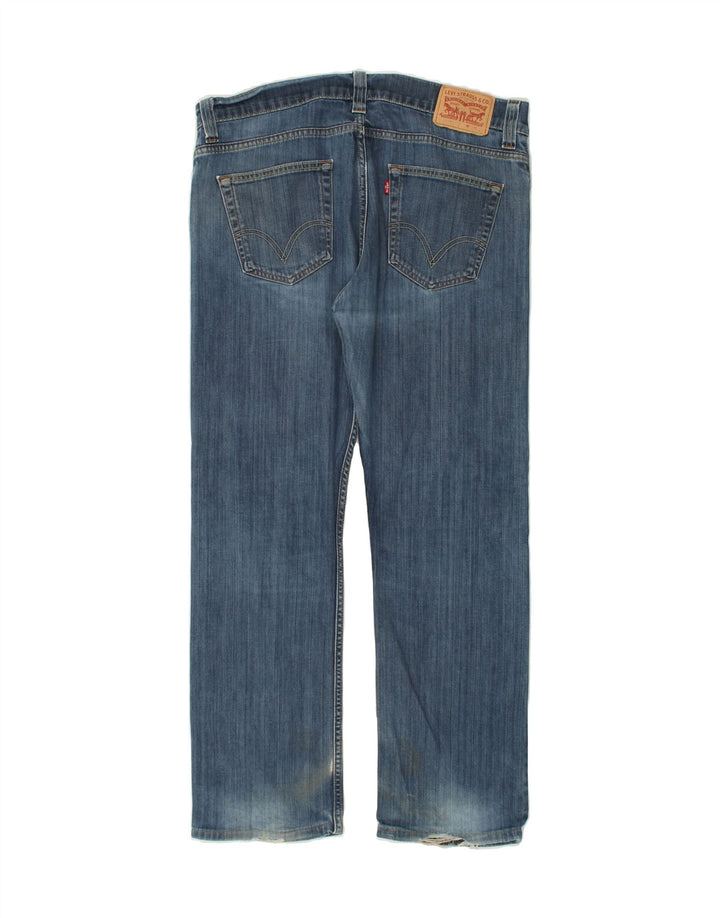 LEVI'S muške ravne traperice W38 L32 plavi pamuk