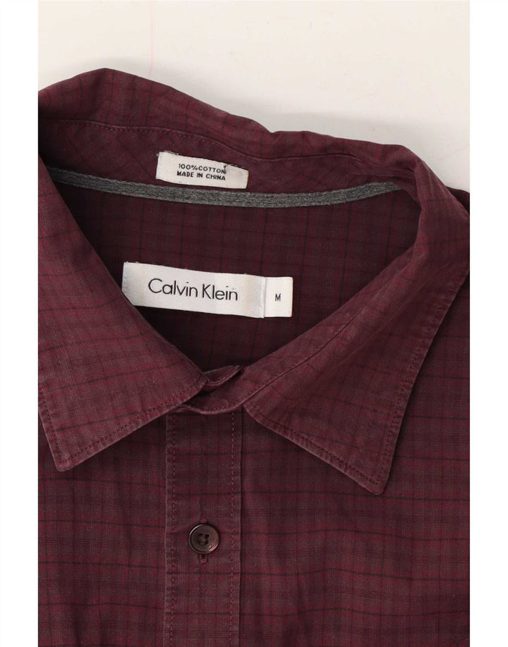 Calvin Klein muška košulja Srednje tamnocrveni pamuk od ginghama