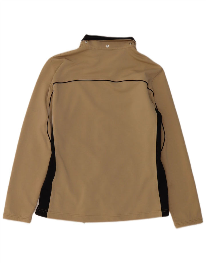 ASICS ženska gornja jakna za trenirku UK 14 Large Beige Colourblock