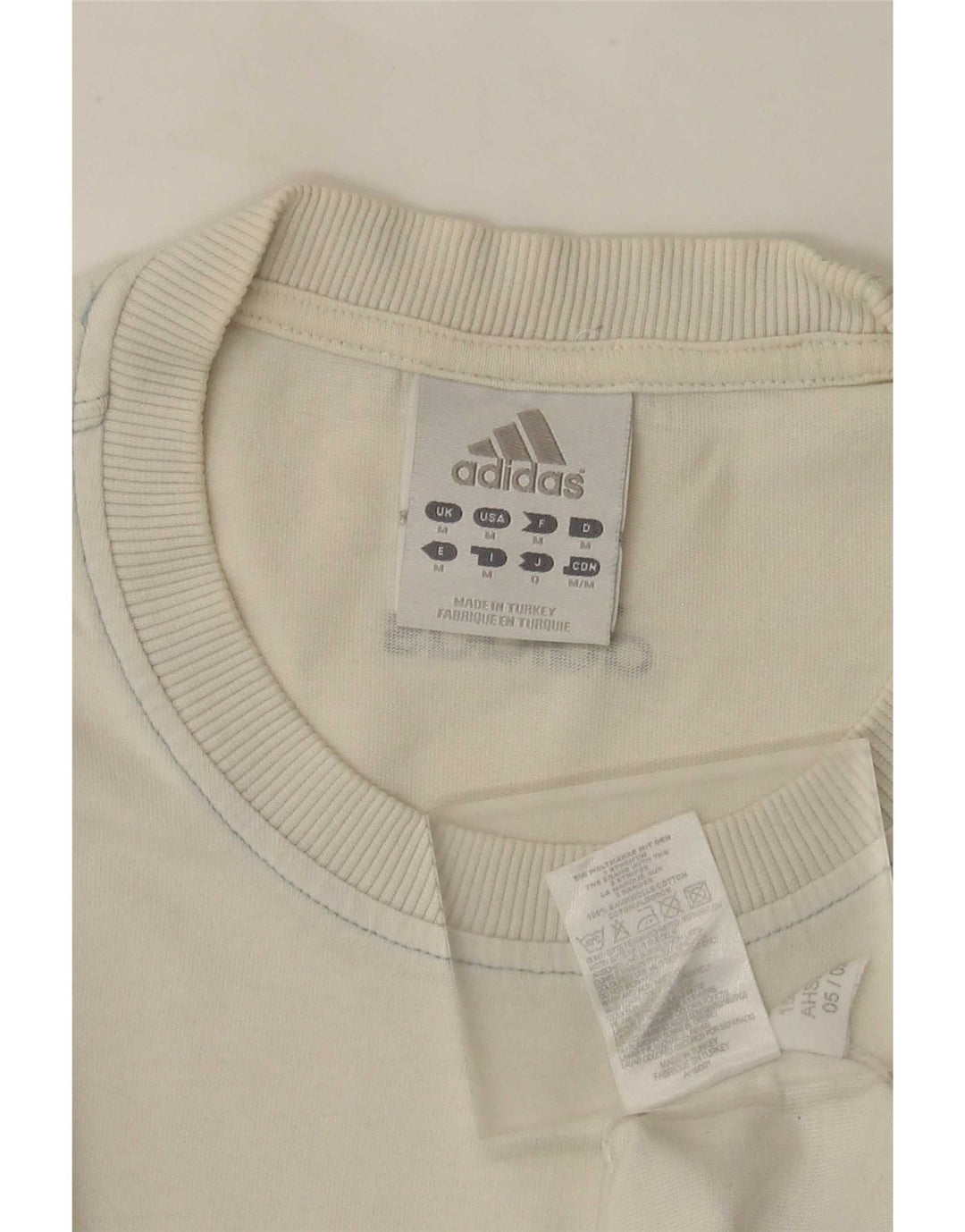 Adidas muška majica kratkih rukava srednje veličine, bijeli pamuk