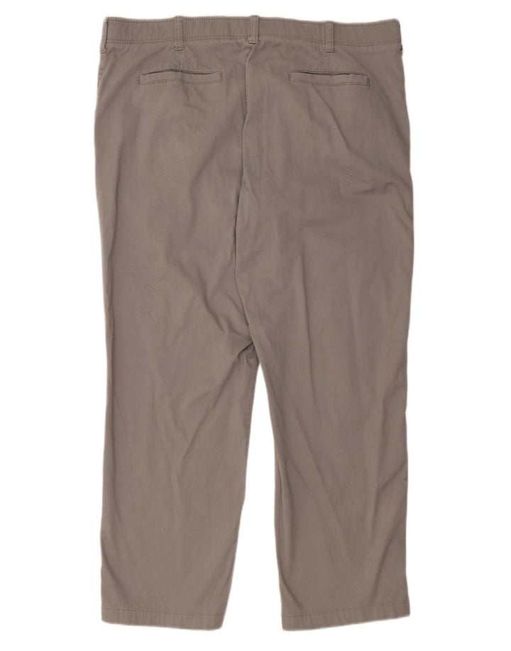 LEE muške X-treme Comfort ravne chino hlače W42 L32 sivi pamuk