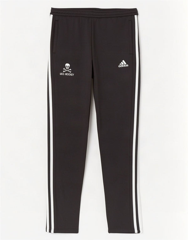 Adidas ženske UCC hokejaške hlače za trenirku UK 8/10 male crne poliesterske