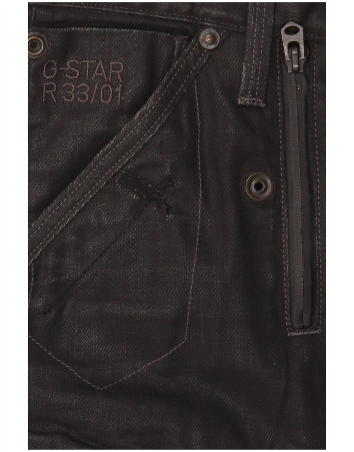 G-Star muške uske kargo hlače W33 L32 crni pamuk