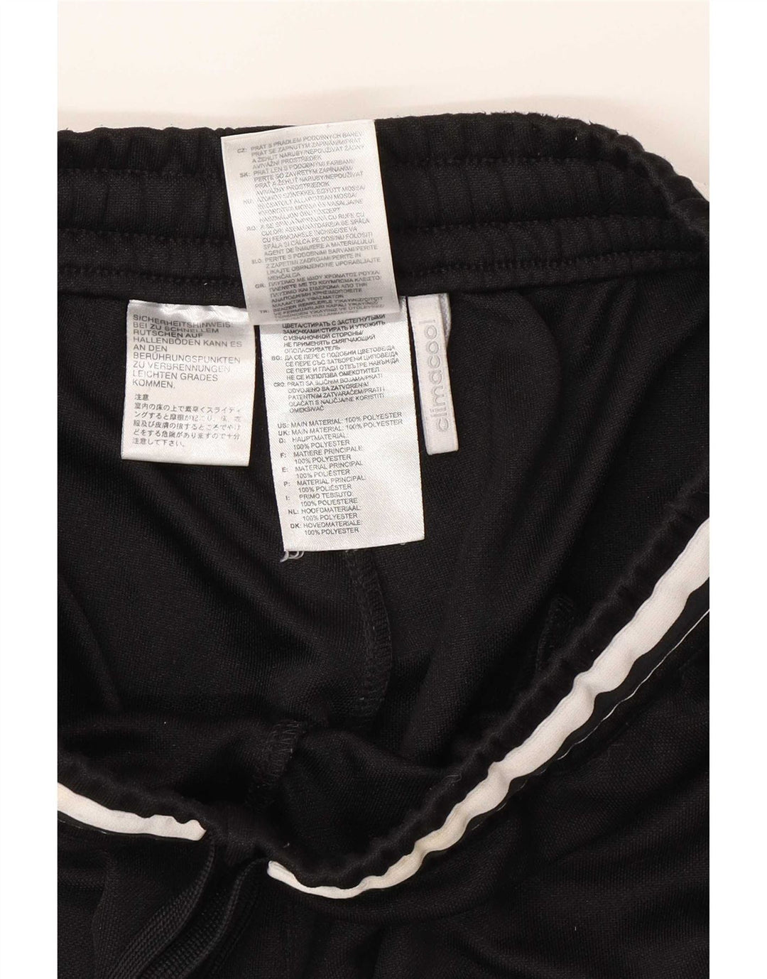 Adidas muške trenirke XS crne poliesterske hlače