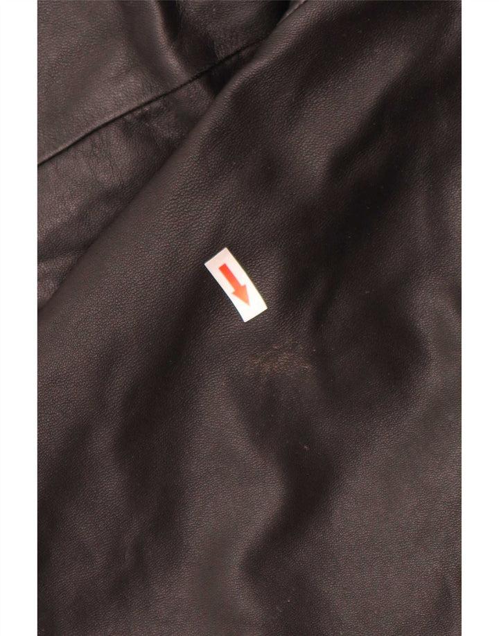 Vintage muška kožna jakna UK 40 velika crna