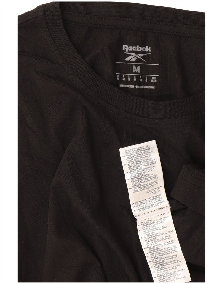 Reebok muška majica kratkih rukava Srednji crni pamuk