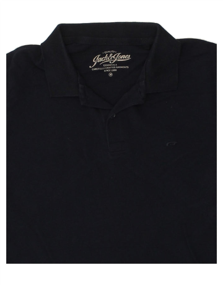 JACK & JONES Mens Polo Shirt Medium Navy Blue Cotton Vintage Jack & Jones and Second-Hand Jack & Jones from Messina Hembry 