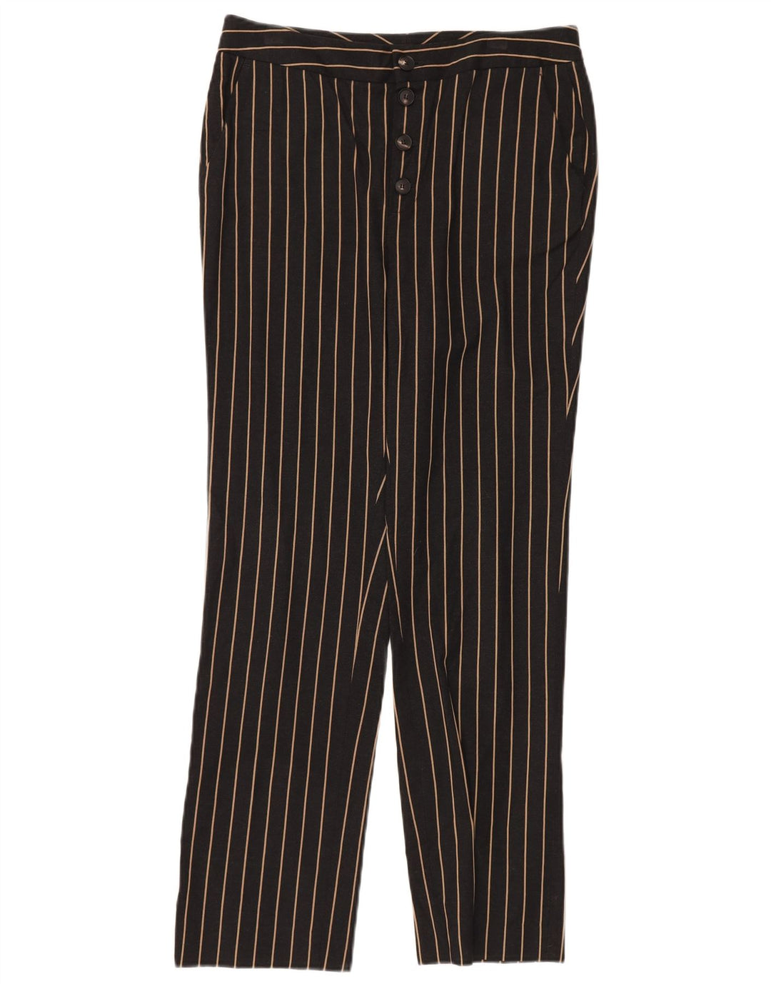 MASSIMO DUTTI Ženske Chino hlače visokog struka EU 38 Male W28 L28 Crne