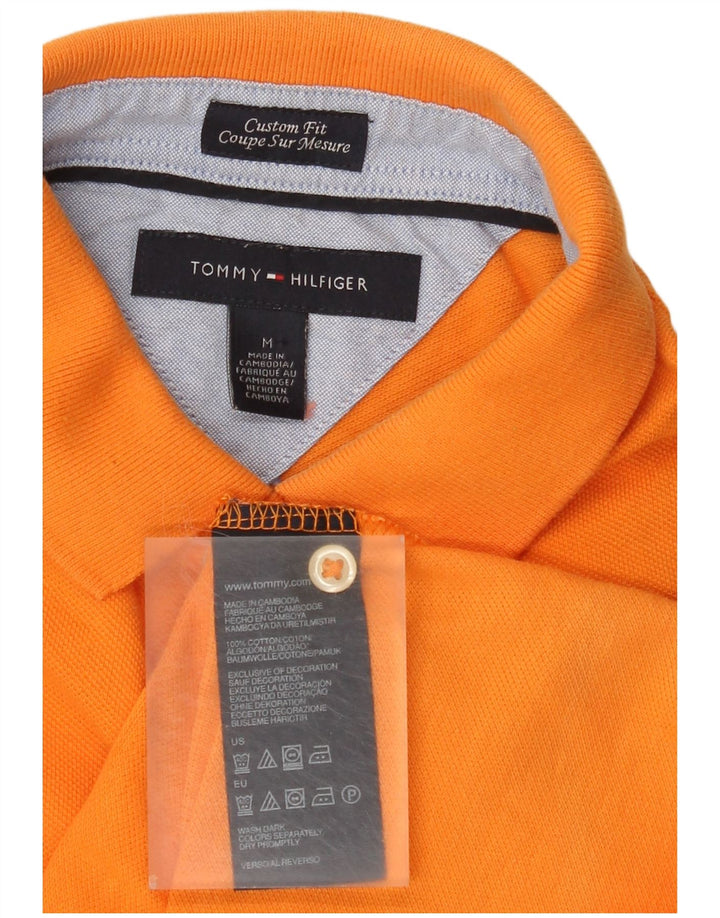 Tommy Hilfiger muška polo majica prilagođenog kroja, srednje narančasti pamuk