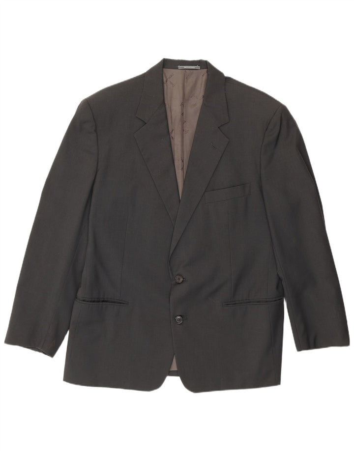 Trussardi muška jakna sa 2 gumba IT 52 XL siva djevičanska vuna