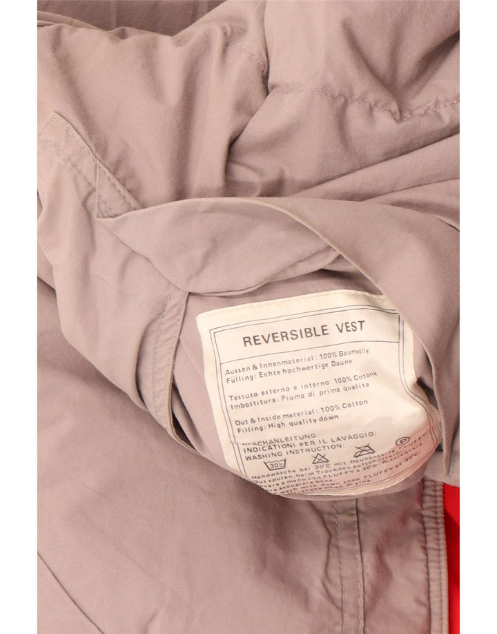 Vintage muška reverzibilna podstavljena jakna UK 38 srednje crvene boje