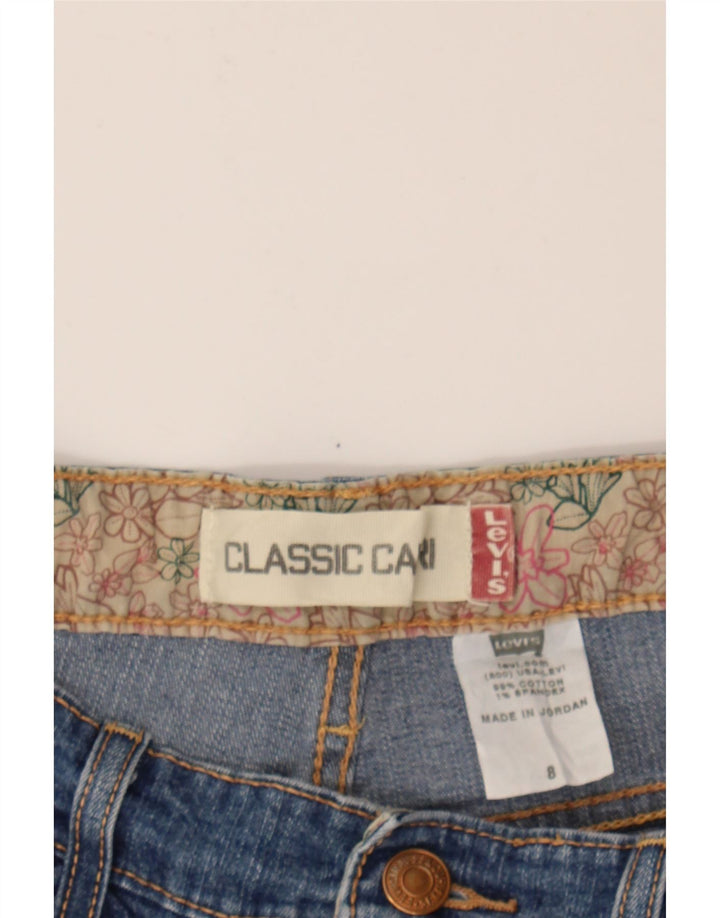 LEVI'S Womens Classic Fit Capri Jeans US 8 Medium W30 L25 Blue Cotton Vintage Levi's and Second-Hand Levi's from Messina Hembry 