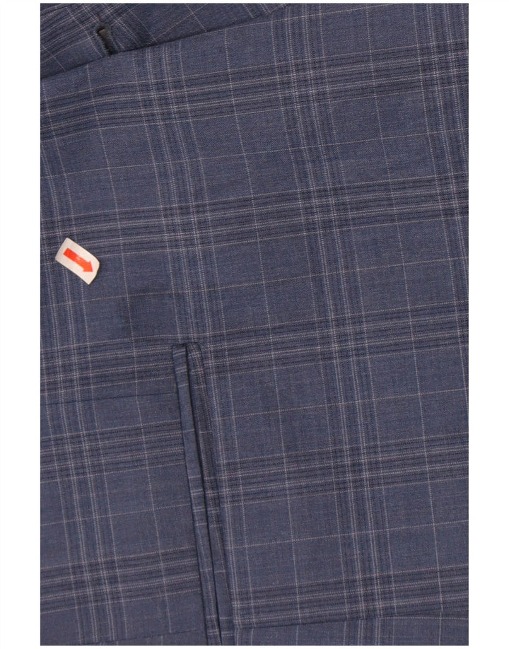 Ben Sherman muška jakna sa 2 gumba UK 44 2XL plava karirana vuna