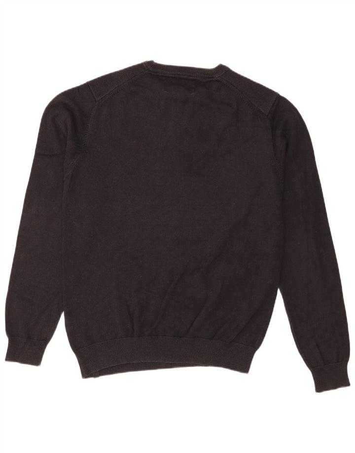 Jack & Jones muški džemper s okruglim izrezom s grafičkim motivima srednje crne boje