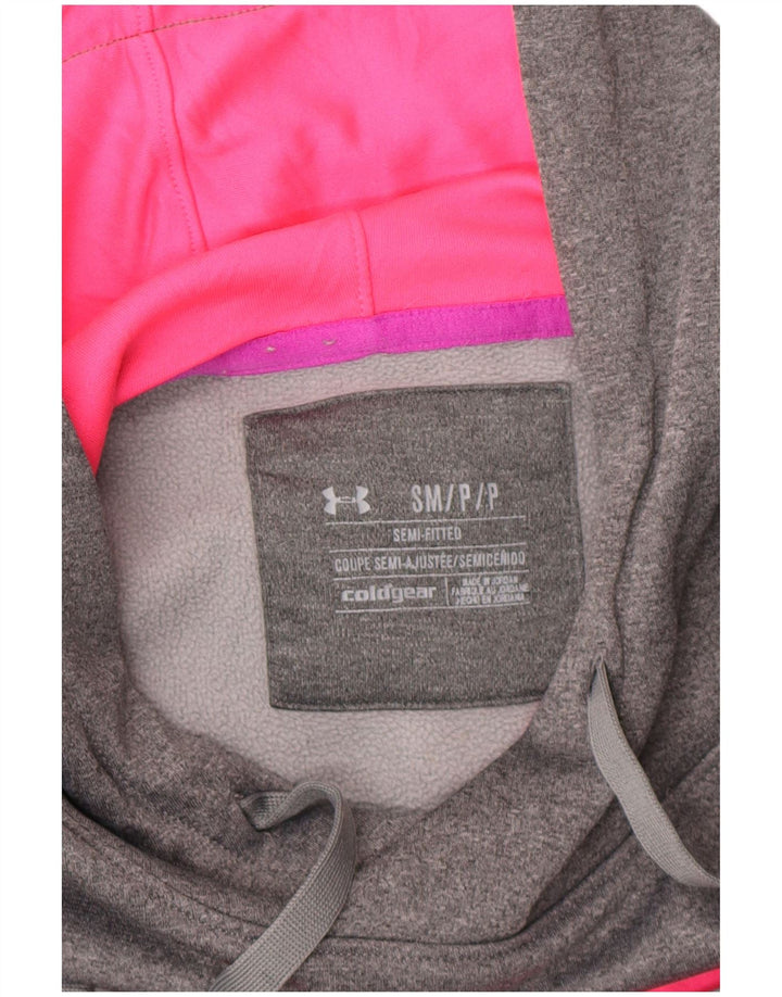 UNDER ARMOUR Ženska majica s kapuljačom Cold Gear Graphic UK 10 Mala siva