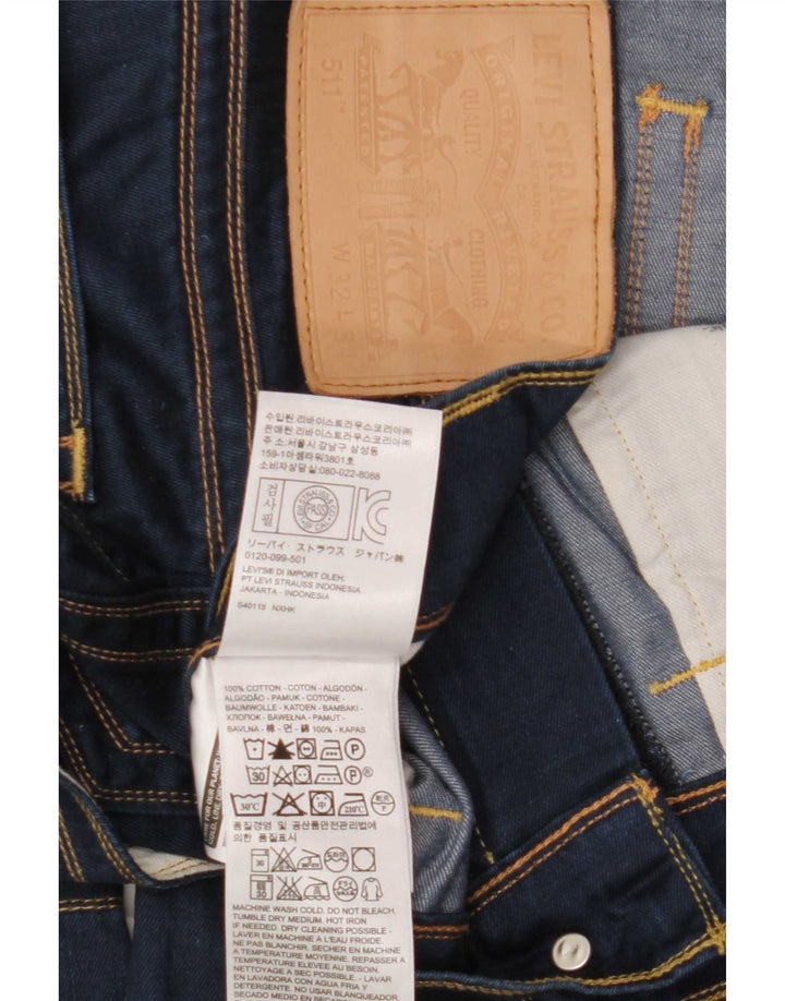 Levi's muške 511 uske traperice W32 L34 tamnoplavi pamuk