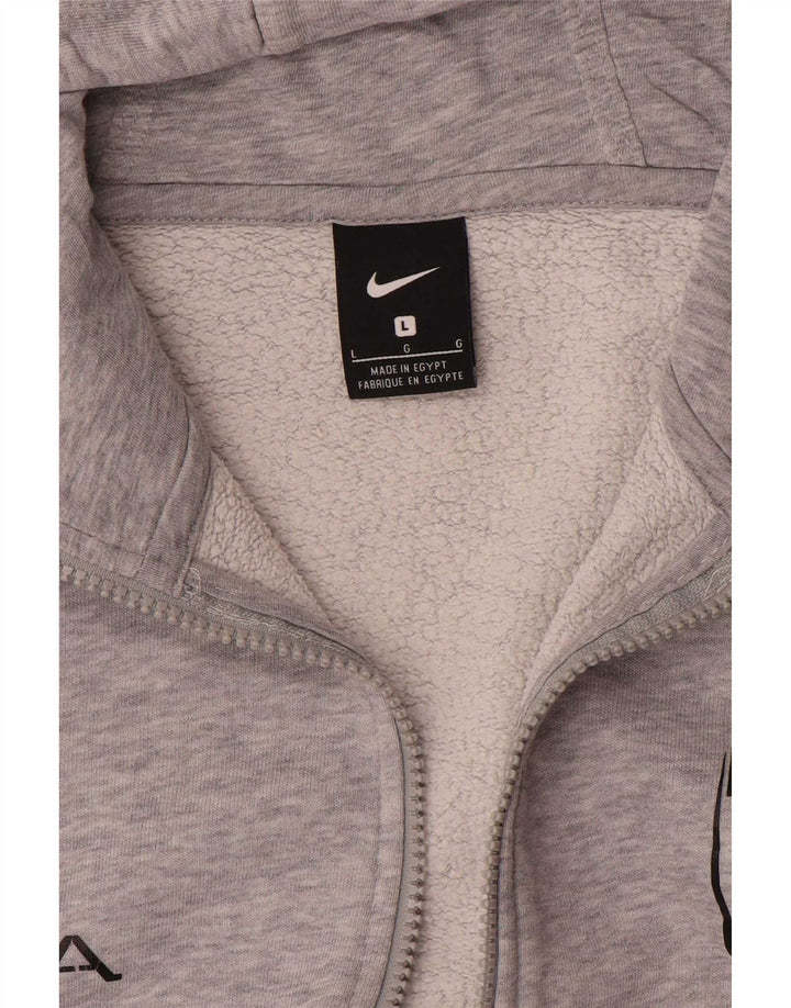 Nike muški pulover s kapuljačom s patentnim zatvaračem, velike sive mrlje