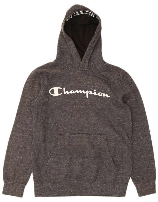 Champion Boys Graphic Hoodie Džemper 13-14 godina XL sivi flekasti pamuk