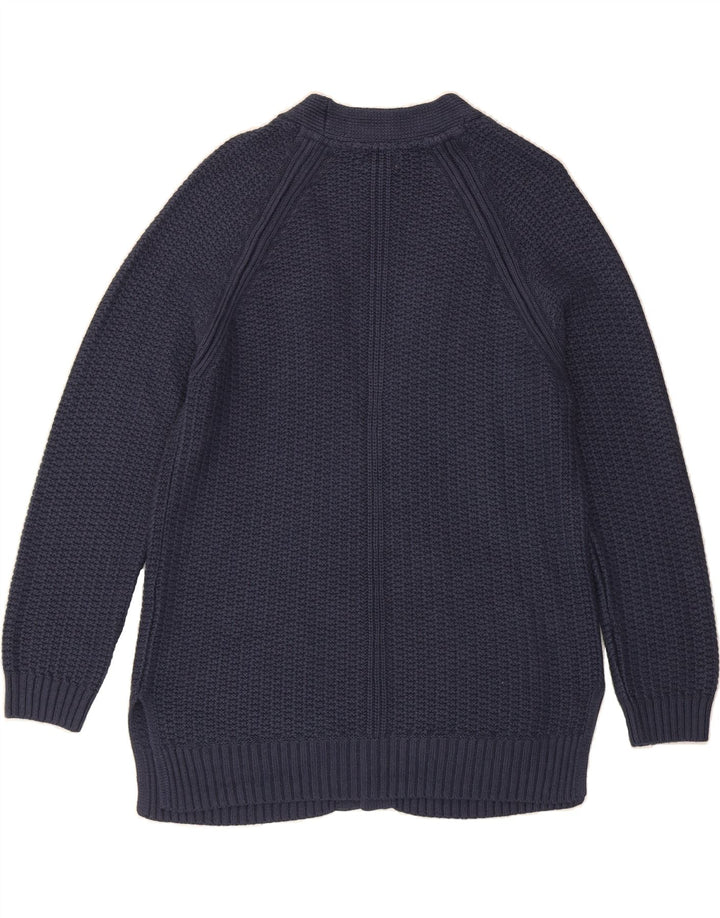 FAT FACE Womens Open Cardigan Sweater UK 12 Medium Navy Blue Viscose Vintage Fat Face and Second-Hand Fat Face from Messina Hembry 