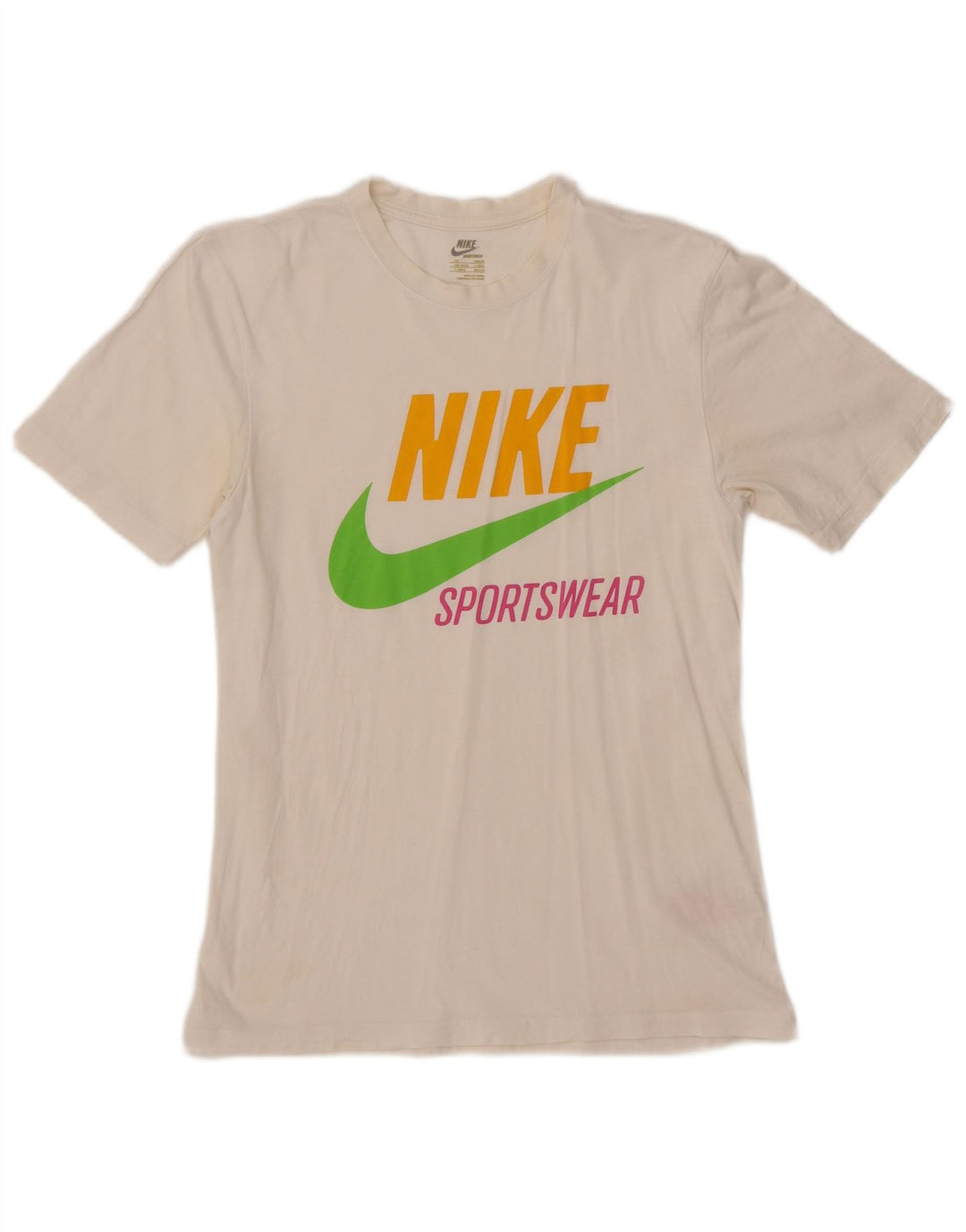 NIKE Muška majica s grafičkim motivima UK 34/35 XS bijeli pamuk