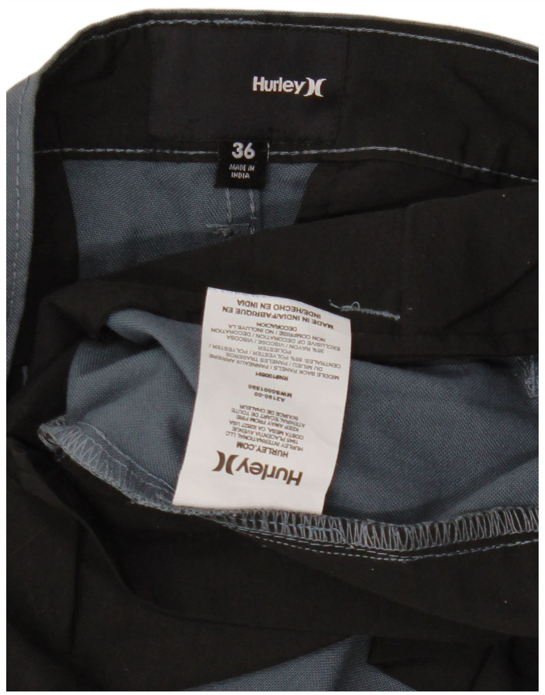 HURLEY Muške chino kratke hlače W36 Large Blue Rayon