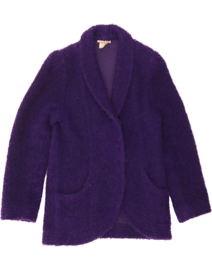 STANNER Womens Open Blazer Jacket EU 36 Small Purple Wool Vintage Stanner and Second-Hand Stanner from Messina Hembry 