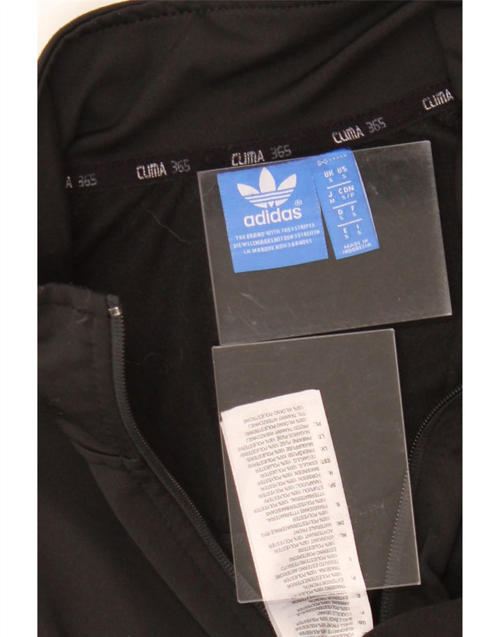 ADIDAS Mens Climalite Tracksuit Top Jacket Small Black Polyester Vintage Adidas and Second-Hand Adidas from Messina Hembry 