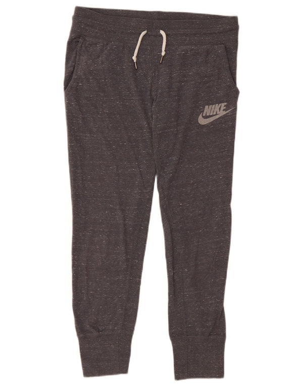 NIKE Ženska trenirka Hlače Joggers UK 6 XS Sivi flekasti pamuk
