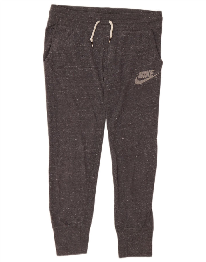 NIKE Ženska trenirka Hlače Joggers UK 6 XS Sivi flekasti pamuk