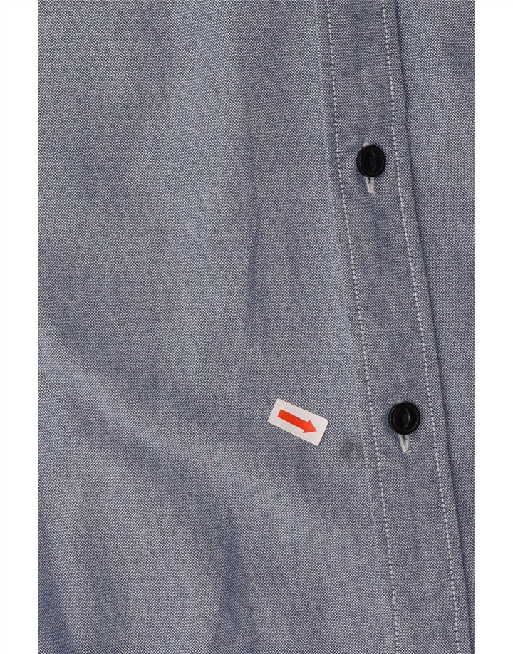 LEVI'S Mens Coupe Standard Standard Fit Shirt Large Blue Cotton Vintage Levi's and Second-Hand Levi's from Messina Hembry 