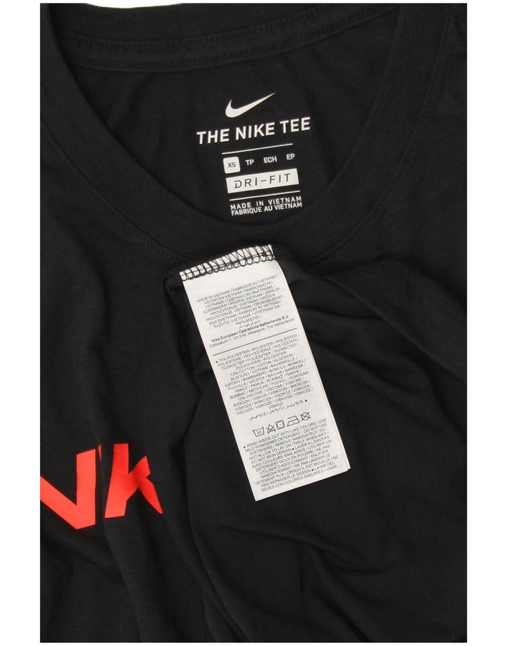 NIKE muška Dri Fit majica kratkih rukava XS crni poliester