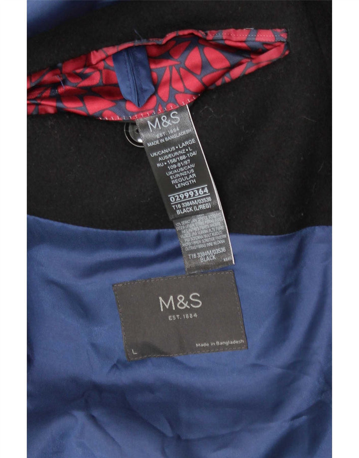 Marks & Spencer muški kaput regularnog kroja UK 40 veliki crni klasični