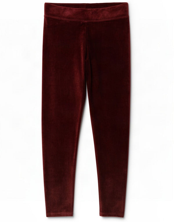 Ženske tajice od velura Marks & Spencer UK 14 Large Burgundy Cotton