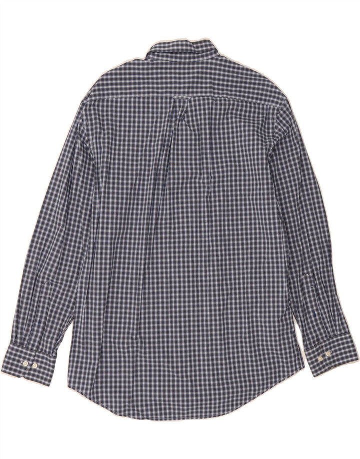 IZOD Mens Shirt Large Blue Check Cotton Vintage Izod and Second-Hand Izod from Messina Hembry 