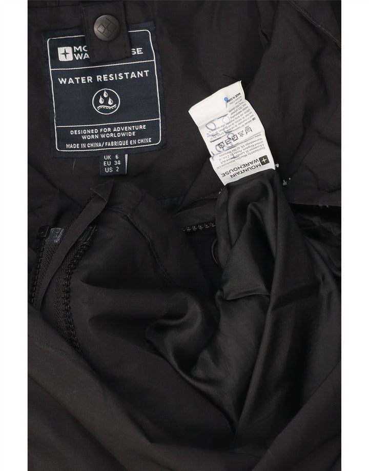 Mountain Warehouse ženska kišna jakna s kapuljačom UK 6 XS crni poliester