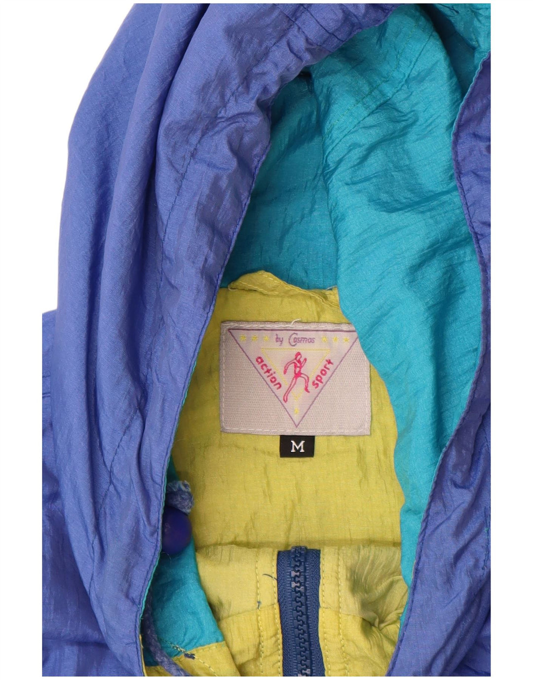 COSMOS velika ženska kišna jakna s kapuljačom UK 14 srednje plave boje