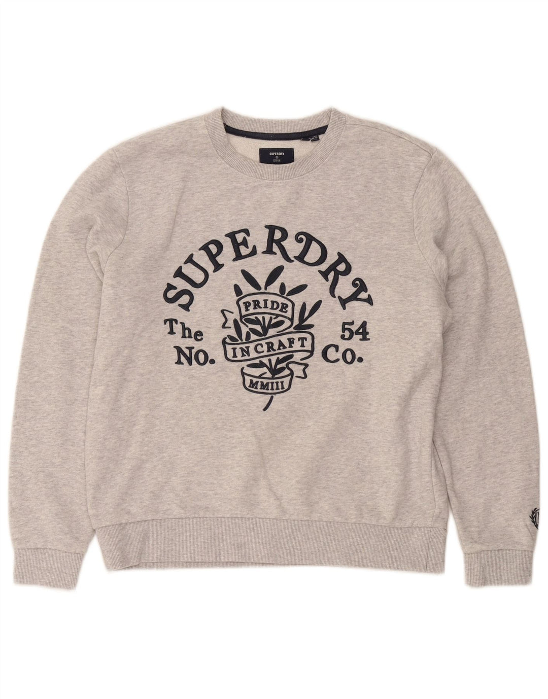 Superdry Ženska prekomjerna trenirka s grafičkim motivima UK 10 Mali sivi pamuk