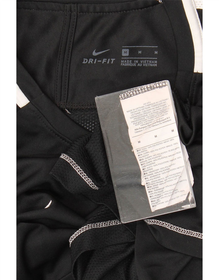 Nike Dri Fit majica kratkih rukava srednji crni poliester
