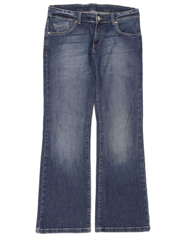 Marks & Spencer ženske traperice Bootcut UK 12 srednje W33 L30 plavi pamuk
