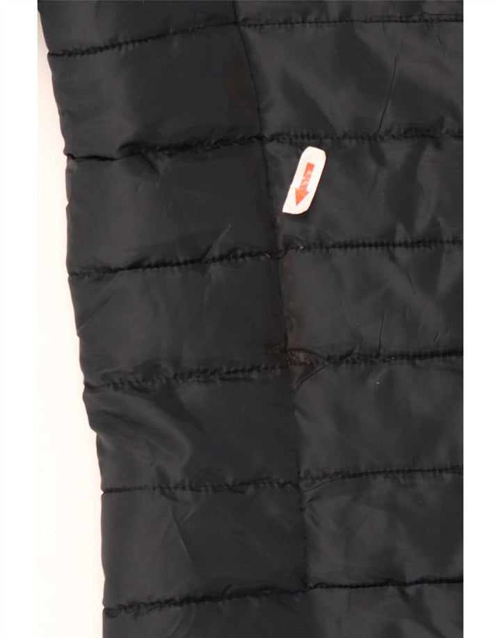 Jack & Jones muška podstavljena jakna s kapuljačom UK 36 mali crni poliester